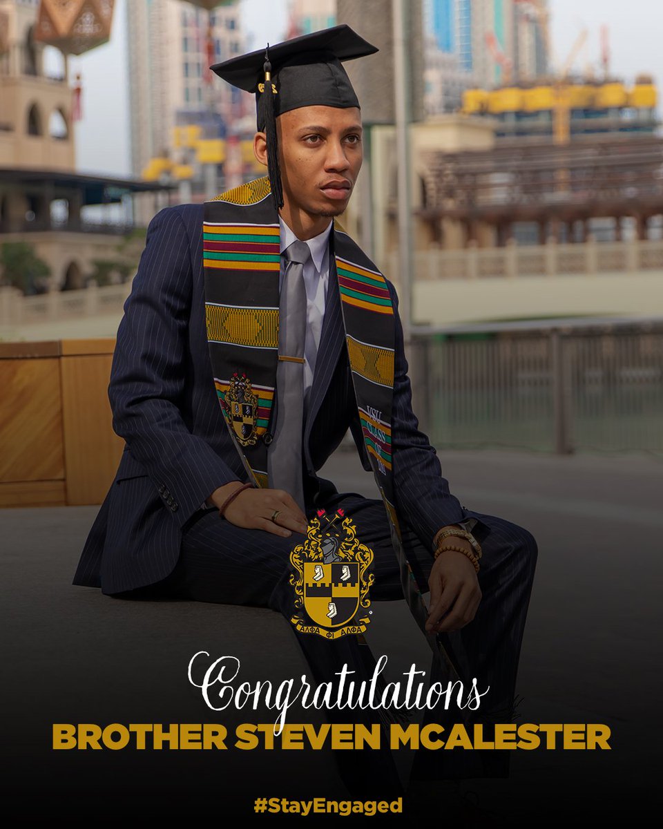 Brother Steven McAlester (ΒΓ SPR18), from Denver, CO, will be graduating from Virginia State University with a Bachelors in Marketing. Congratulations Brother McAlester! #StayEngaged