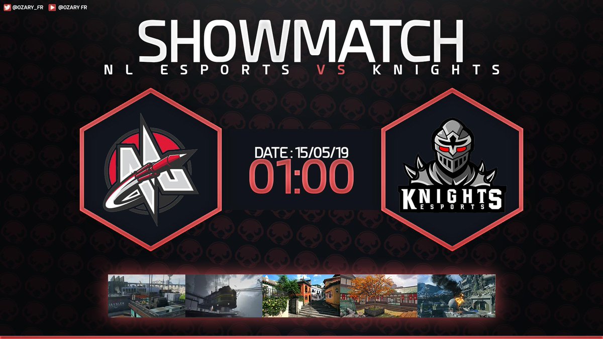 🚨 Match Stream

📢 Showmatch LATAM

📅 Wednesday, May 15

🕘 1h 🇫🇷
🕘 8 pm 🇧🇷

🎮 @NLeSports_ 🆚 <a href="/Knights_eSports/">Knights Esports</a> 🎮

🎙️ Casté par <a href="/Ozary_Fr/">Ozary Fr</a> 
🎚️ Traduction par @Elevate_Dylan

📺 twitch.tv/ozary_fr