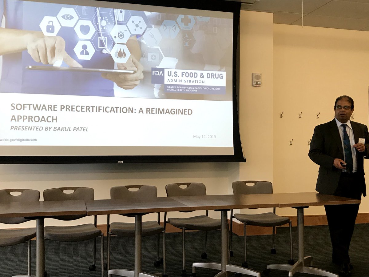 AndreaCoravos's tweet photo. @_bakulpatel When considering a digital product, we must consider the safety and effectiveness. New tools, new regulatory paradigms. The FDA encourages you to publish your comments and feedback on the public docket 🙌 #FDAprecert https://t.co/YLHXiRWsiC #HarvardDigitalMed https://t.co/Ug4pxZHTWP