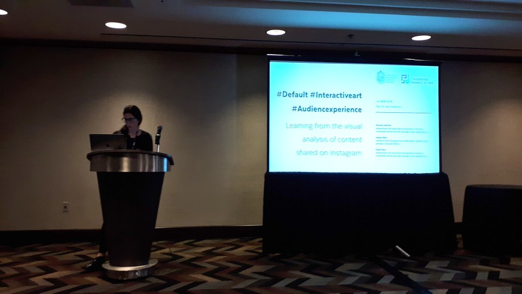 bpoblete's tweet image. LA-WEB 2019: Learning from visual analysis of Instagram content by Manuela Garreton and @denisparra #TheWebConf