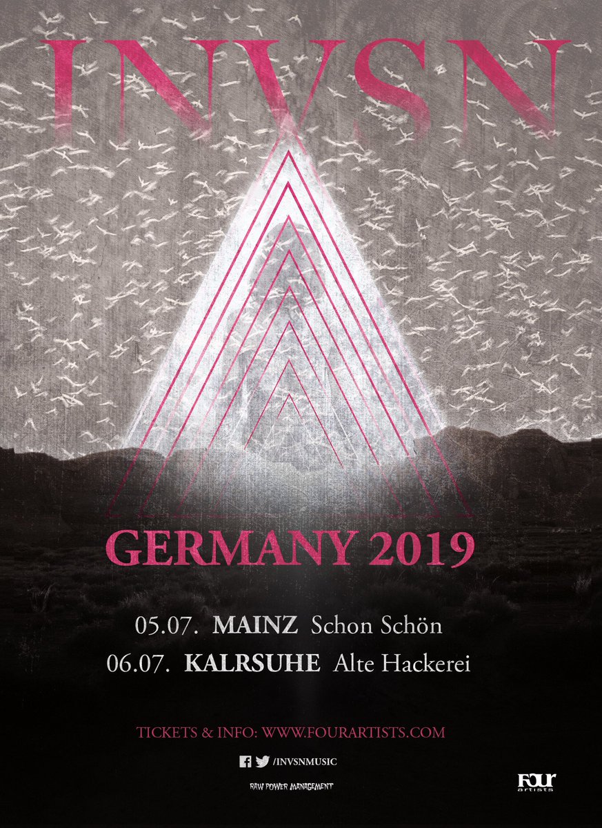 We’ve added two headline shows in Germany this summer!

Get your tickets now @ invsnmusic.com 🔥