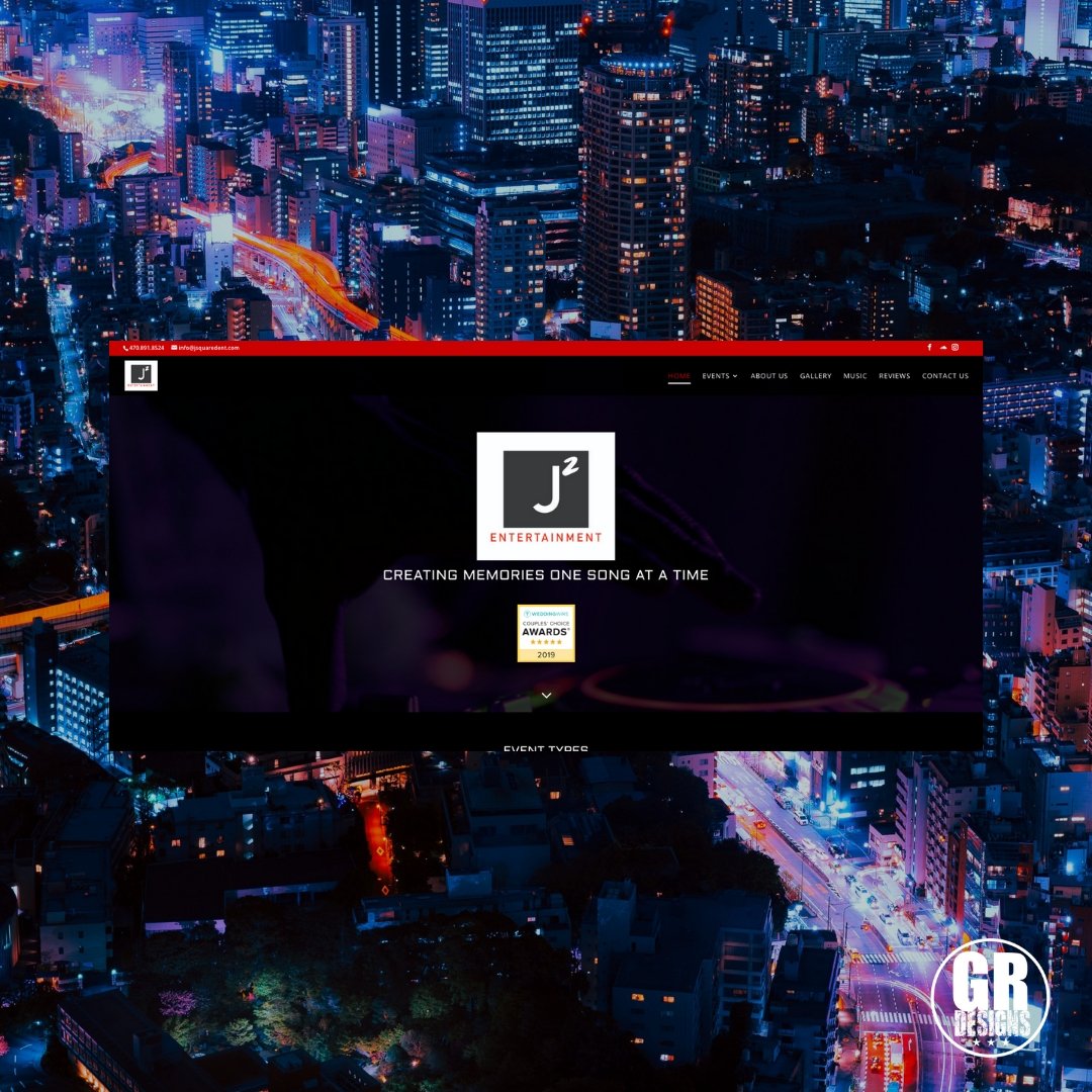 GRDesigns2's tweet photo. Providing a wide variety of genres of music,  J² Entertainment tailors their music and offerings to your vision for your event. Their #1 priority remains to create an unforgettable experience and an atmosphere like no other. @djjsmoov82 #webdesign #webdesinger #grdesigns https://t.co/Epb4dHujZd