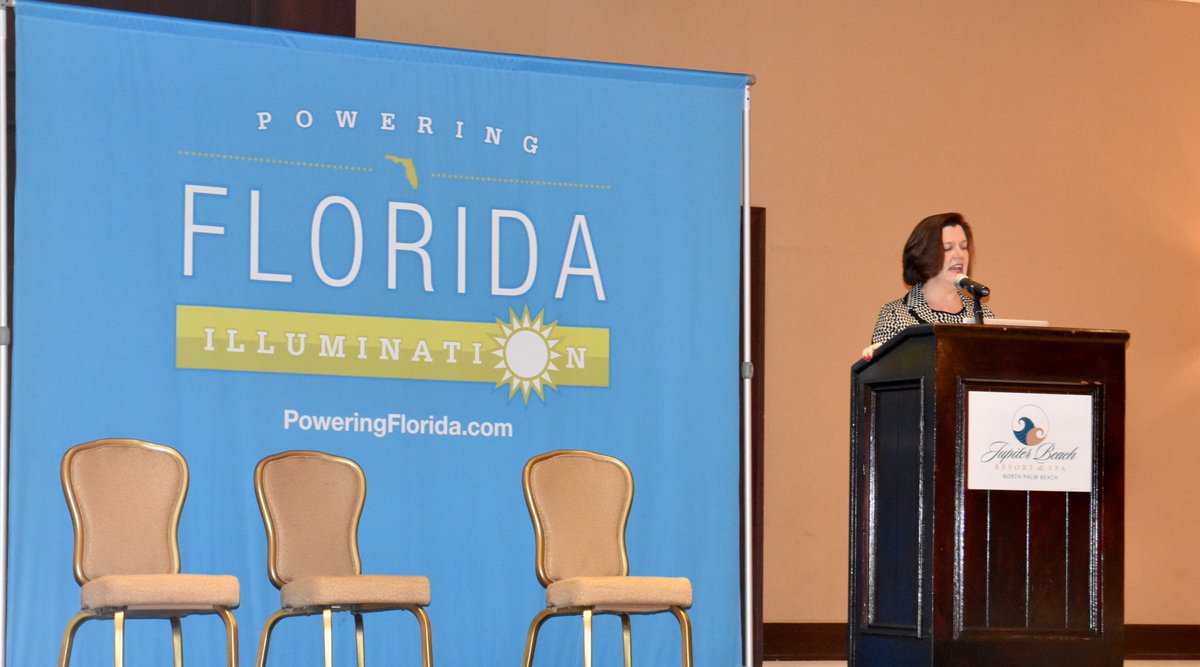 Our VP <a href="/jtgoldsmith/">Jeannette Goldsmith</a> had the opportunity to speak at the <a href="/insideFPL/">Florida Power & Light</a>  Illumination event in Jupiter Beach. This was an excellent forum to discuss the latest trends in foreign direct investment and the impacts of global economic changes on Florida’s economy. #TheSDGDifference #FDI