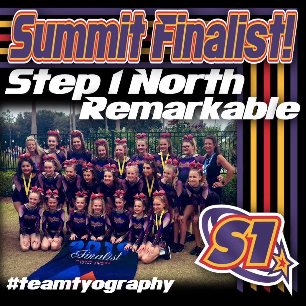 tyography's tweet photo. Congrats to @Step1North Remarkable for finishing ur 2018-2019 season w such a strong finish at The Summit! It was an honor getting to work with you & having the chance of being a small part in your success this season. I can’t wait to return this summer! 💜❤️💛 #teamtyography https://t.co/yhOapet4QH