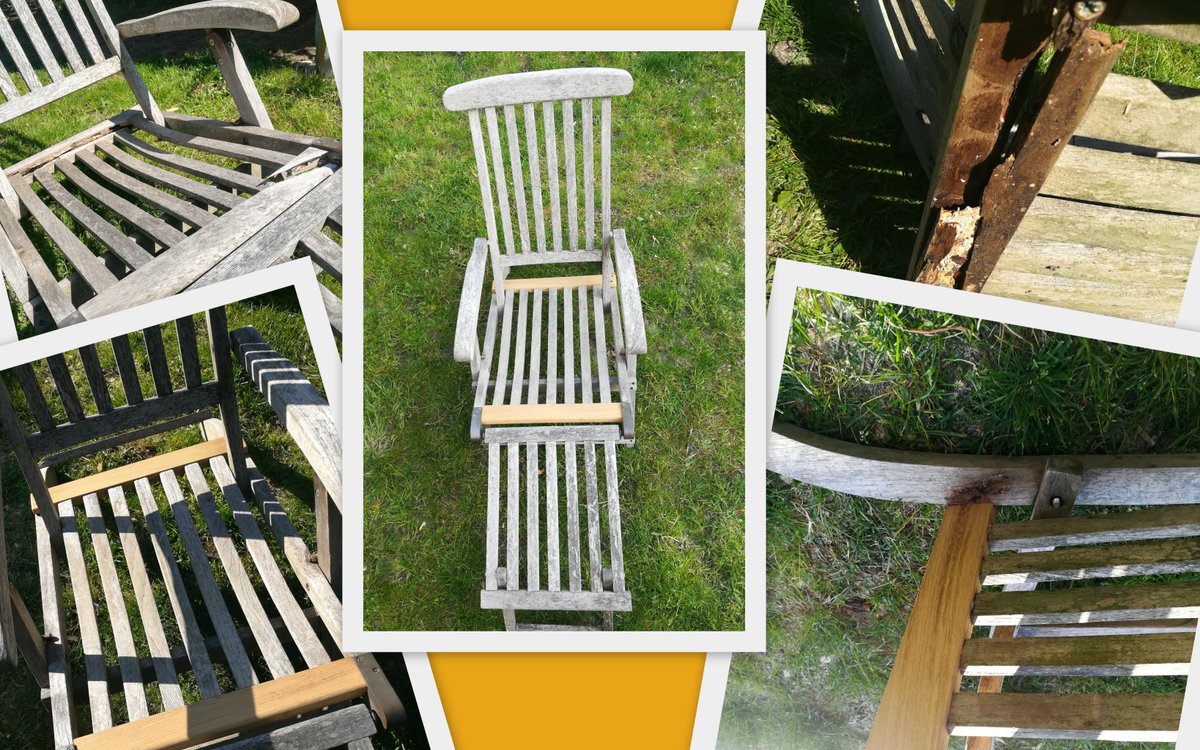 One of our Joiners has been busy repairing this garden lounger today, we think he's done a lovely job! If there's anything you'd like him to use his skills on - just call us on  01522 801760. #radial #joinery #bespoke #repair