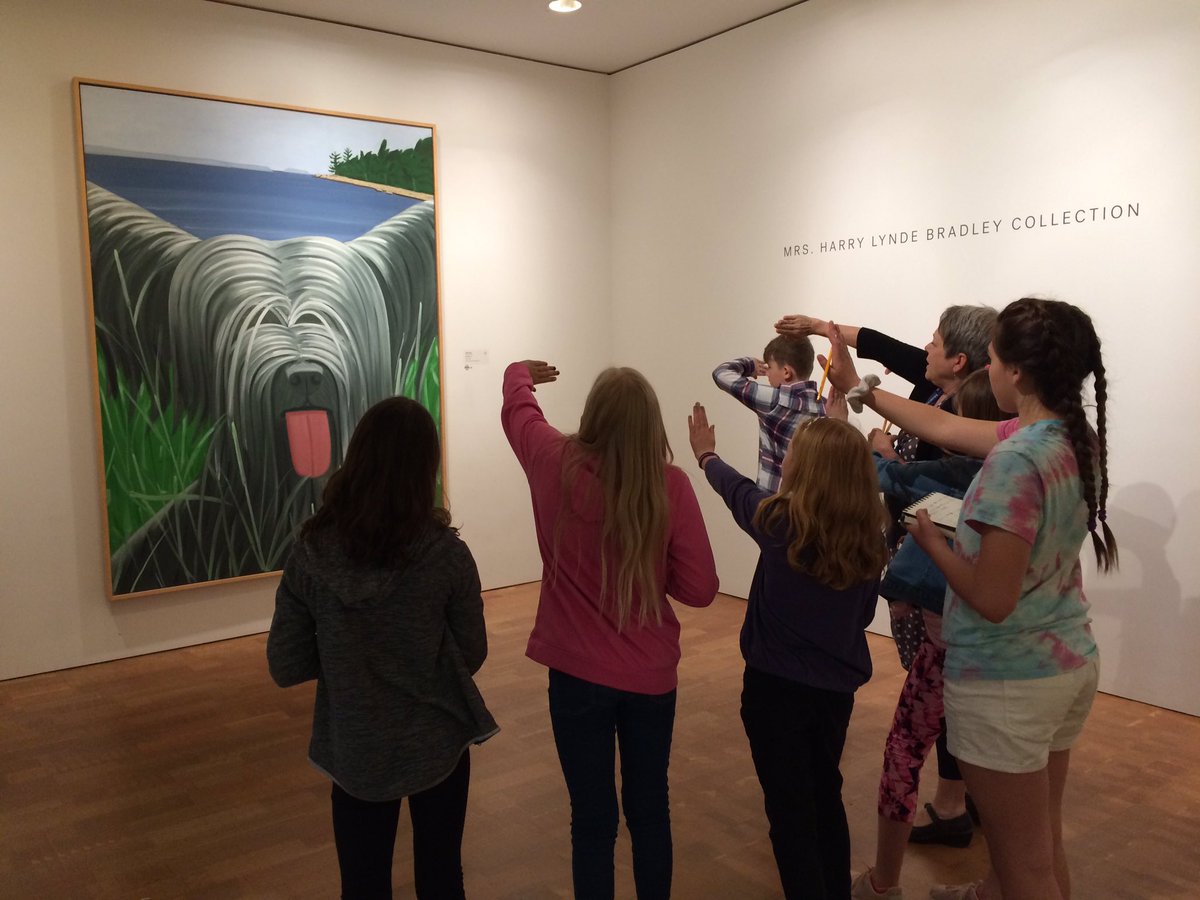 beth_engelel's tweet photo. PVES 5th graders at the Milwaukee Art Museum. Great day of writing and art! @PrViewSchool https://t.co/VJpI5qnZ0w