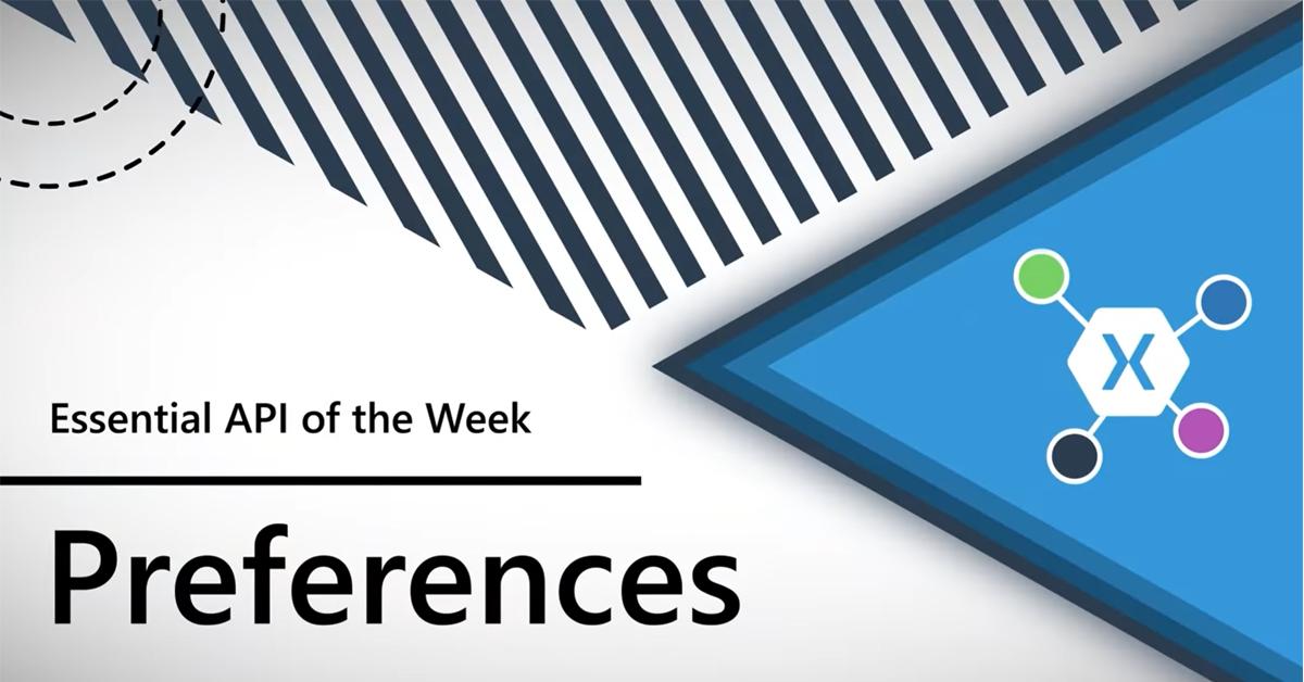 xamarinhq's tweet photo. There's a new Xamarin.Essentials out. In today's episode, we learn the difference between the Preferences API part of Xamarin.Essentials &amp; the Xamarin.Forms' Application Properties. ...see how they work &amp; when would you want to use one over the other: https://t.co/Gk7ar9tV2F https://t.co/9H0QmIAptY