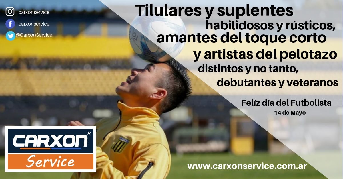 CarxonService's tweet image. Felíz día del Futbolista!