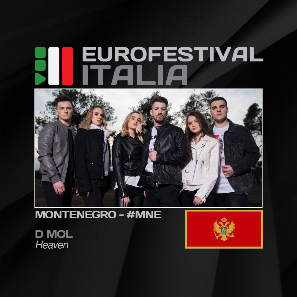 eurofestivalit's tweet photo. Sale sul palco ora un gruppo creato appositamente per l’#Eurovision i #DMol eseguono #Heaven in rappresentanza del #MNE nazione che ha partecipato la 1*volta nel 2007 e che ha nel 2015 il miglior piazzamento con un 13*posto. #DareToDream #ESCITA https://t.co/v6x7qHxuvg