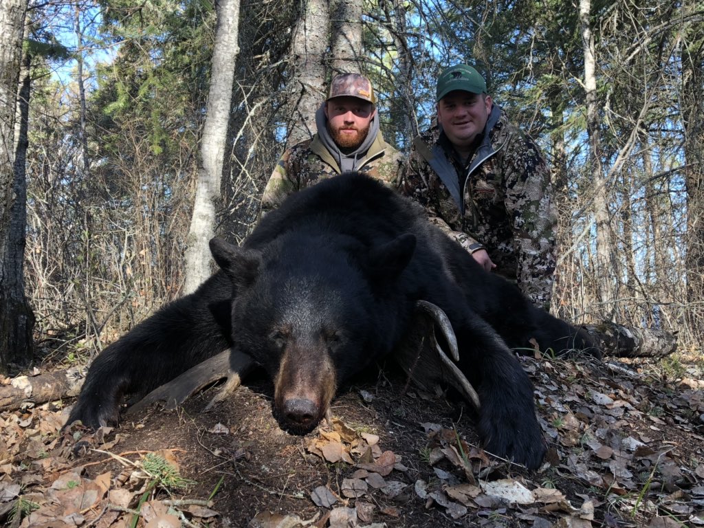 agassizoutfiter's tweet image. Congratulations Matt from Missouri on your first ever black bear! Matt passed up 6 other bears. #springbear2019 #agassizoutfitters #manitobabearhunting #bearhunting