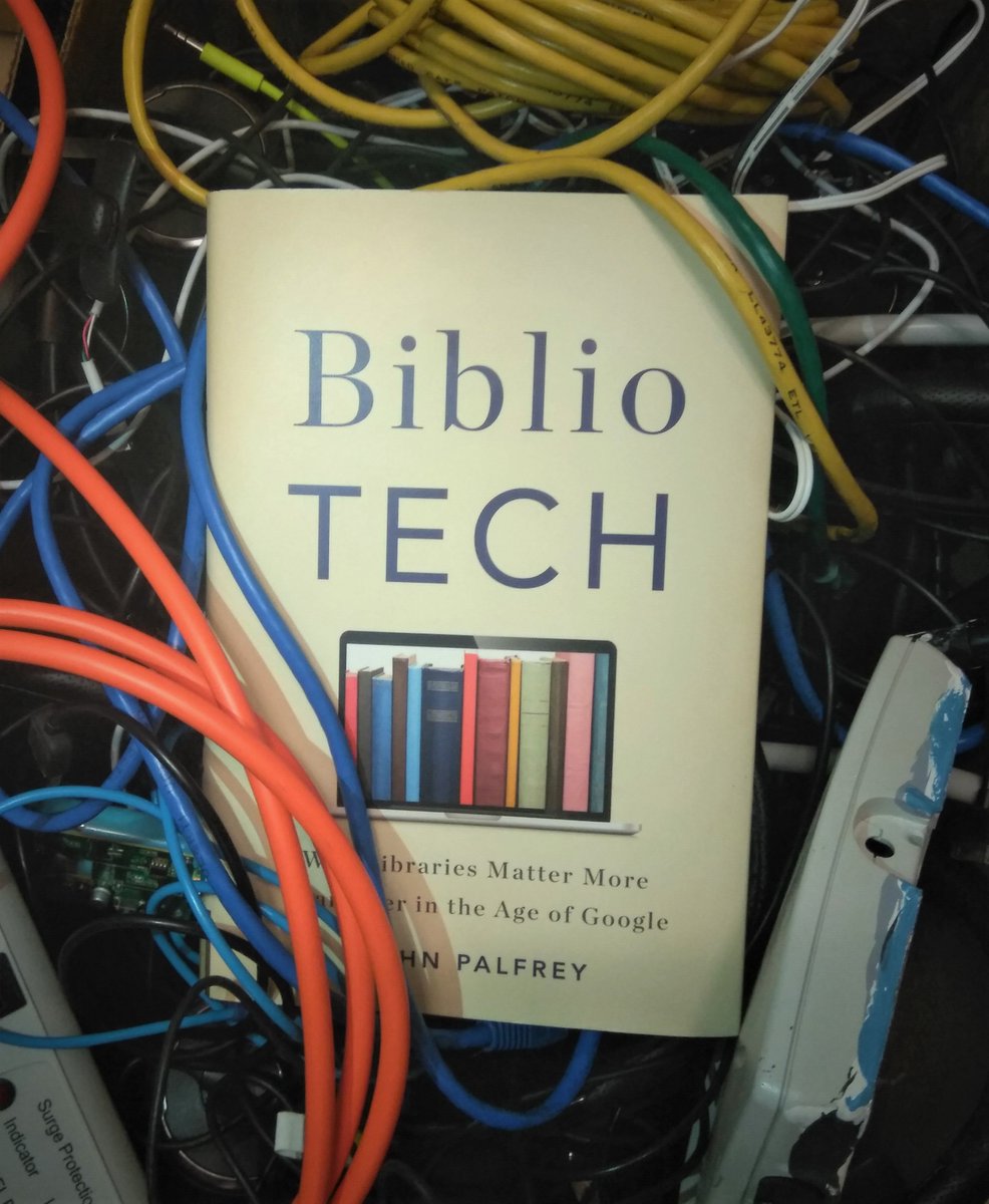 knowledgeSF's tweet photo. "The knowledge that libraries offer and the help that librarians provide are the lifeblood of an informed and engaged republic." Our #bookoftheweek is BiblioTech by @johnpalfrey. Read for free at the @sfmoma branch or get a copy from @sfpubliclibrary today! https://t.co/5de1uE50Ct