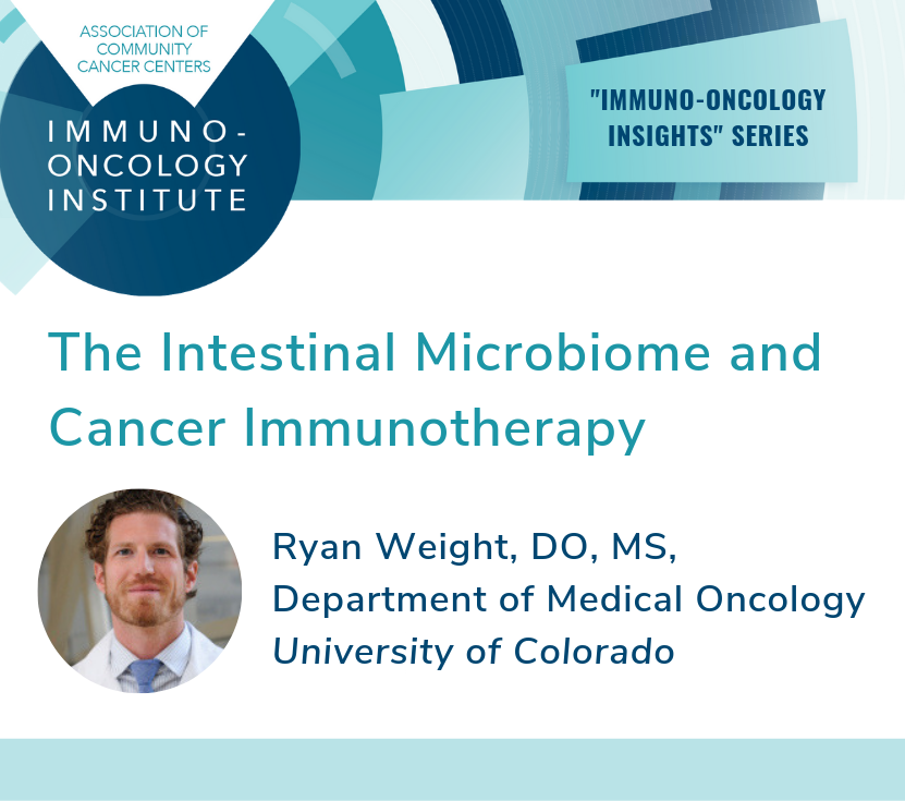 ACCCBuzz's tweet photo. "In the ever-changing landscape of medicine, there may be a time in the not-so-distant future when . . . medically manipulating the gut ecosystem will become a part of routine #cancer care." Read more from @CUCancerCenter: #ACCCIO https://t.co/u1ir1SrxHn https://t.co/sbtZwAsicL