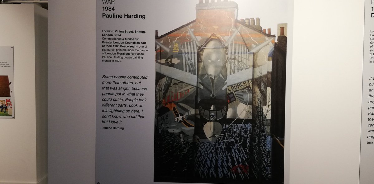 euldeLondres's tweet photo. For Walls with Tongues. Excellent exhibition in Greenwich University on UK muralists from 1966 to mid-80s. https://t.co/a7Gbrphz5b