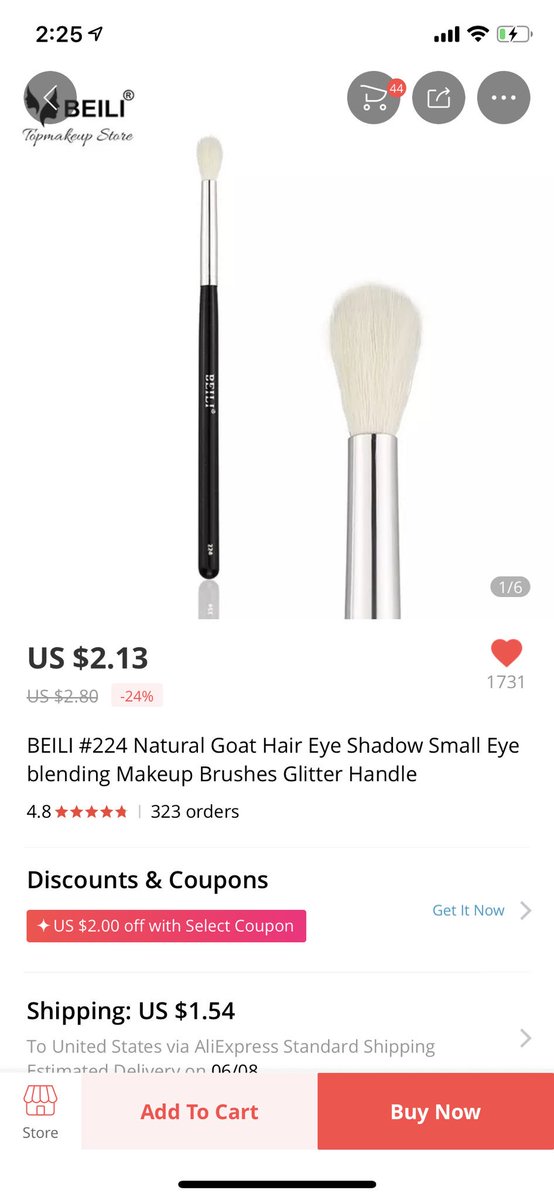 My favourite super cheap brushes are Beili Brushes on aliexpress. They have goat hair and synthetic brushes, like morphe and in my opinion they’re exact dupes! My favourite eyeshadow blending brushes are $2 and you can get a set of 30 for $30link: https://s.click.aliexpress.com/e/6VHnCay...