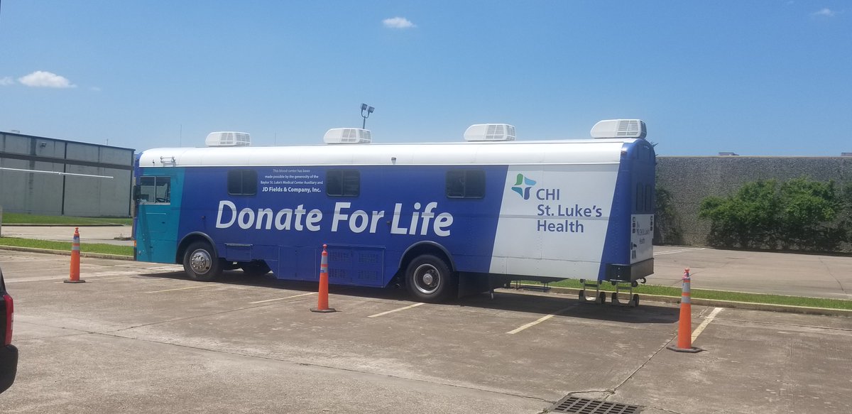 TejasTubular's tweet photo. Team Tejas had a great day participating in the Donate For Life blood drive by @CHI_StLukes . #teamtejas #donateforlife https://t.co/nSrKwhzhRS