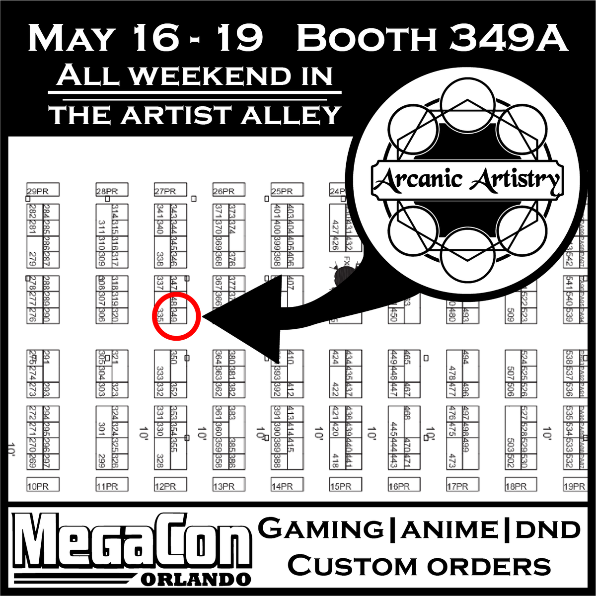 ArcanicArtistry's tweet photo. This weekend we're at Megacon Orlando! Be sure to stop by if you're at the show and say hey!
.
.
.
.
#dnd #lasercut #d20 #orlando #megaconorlando #megacon #megacon2019 #ucf #conlife #conventions #megaconcosplay #megaconfandays #cosplays https://t.co/ZoX6b2IKgv