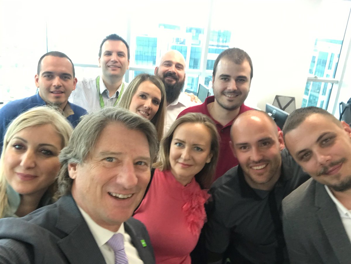 Selfie fun with employees in Belgrade, Serbia ahead of our new @NCRCorporation campus groundbreaking! #NCRLife