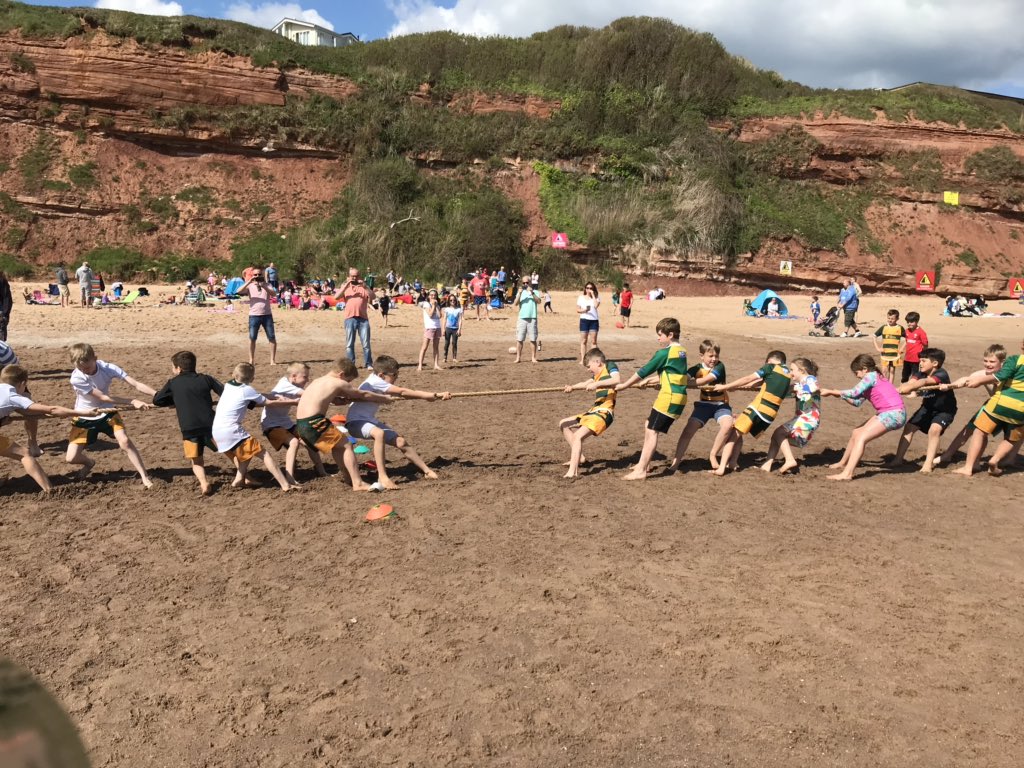 Our first ever tour was a massive success (even without a fixture!). Kids and parents had a fantastic time   #makingmemories #beachrugby #lovinglife #tugofwar