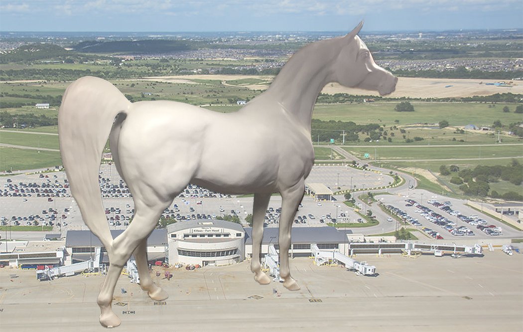 ElizShatner's tweet photo. EXTRA!! Contest EXTENDED to May 31! Paint "Hero" horse statue &amp; win $1,000! Hero will live @forthood TX, raising awareness of equine-based therapy for #vets &amp; their families, helps CHARITIES @AHAArabian Horses4Humanity &amp; @AllGloryProject. #artists apply: https://t.co/qoq3WoBsad https://t.co/yiC5Y6FhBR