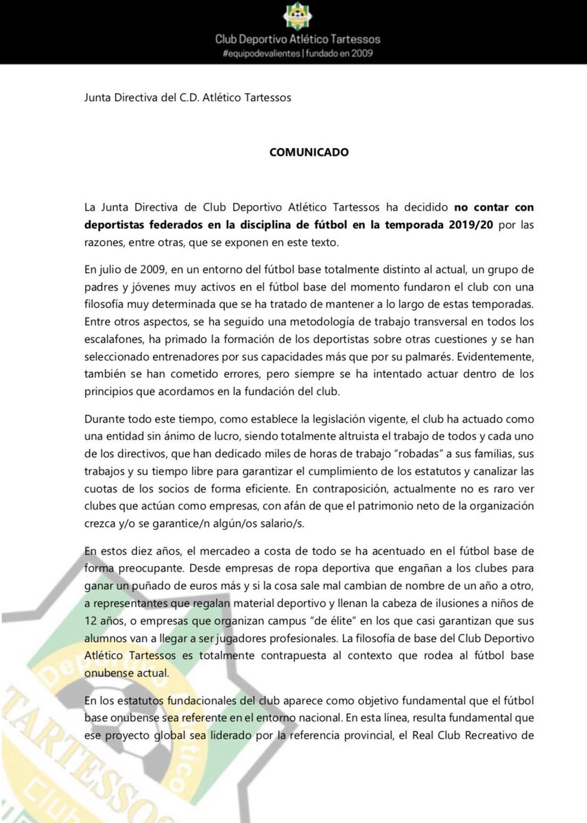 atartessos's tweet photo. COMUNICADO OFICIAL https://t.co/iXYdaSVPrv