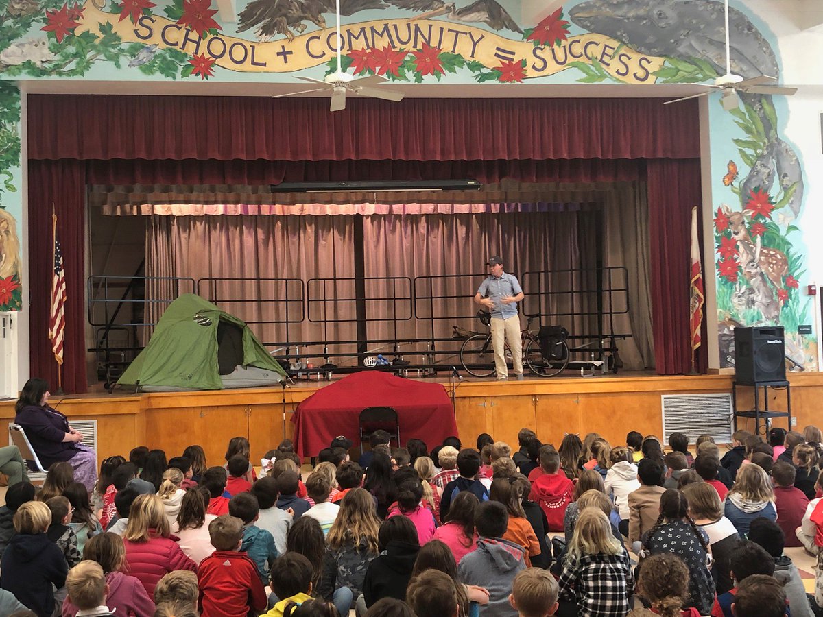 CycleForHeart's tweet image. Speaking at Poinsettia Elementary in Ventura, CA