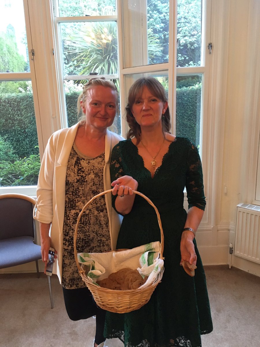 L_Macdougall's tweet photo. Two of my lovely authors in the same room! @clarkegeorgina1 @HPersaud #DeathAndTheHarlot #gingerbreadbiscuits https://t.co/D7BfYFinfU