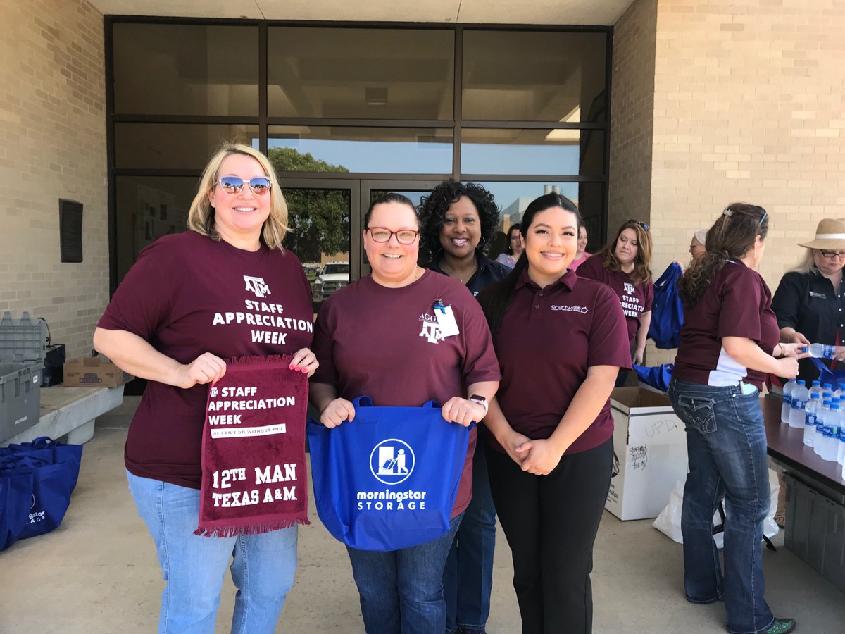 SSC at TAMU (@ssc_tamu) on Twitter photo Thanks to <a href="/elainantx/">Elaina Ross</a> and her staff @MstarStorage in both Bryan and College Station for donating 550 goody bags filled with fun giveaways for #TAMU Staff Appreciation Week's non-traditional employee appreciation events. The #SAW2019 committee is grateful! @TAMUHR Thanks to <a href="/elainantx/">Elaina Ross</a> and her staff @MstarStorage in both Bryan and College Station for donating 550 goody bags filled with fun giveaways for #TAMU Staff Appreciation Week's non-traditional employee appreciation events. The #SAW2019 committee is grateful! @TAMUHR