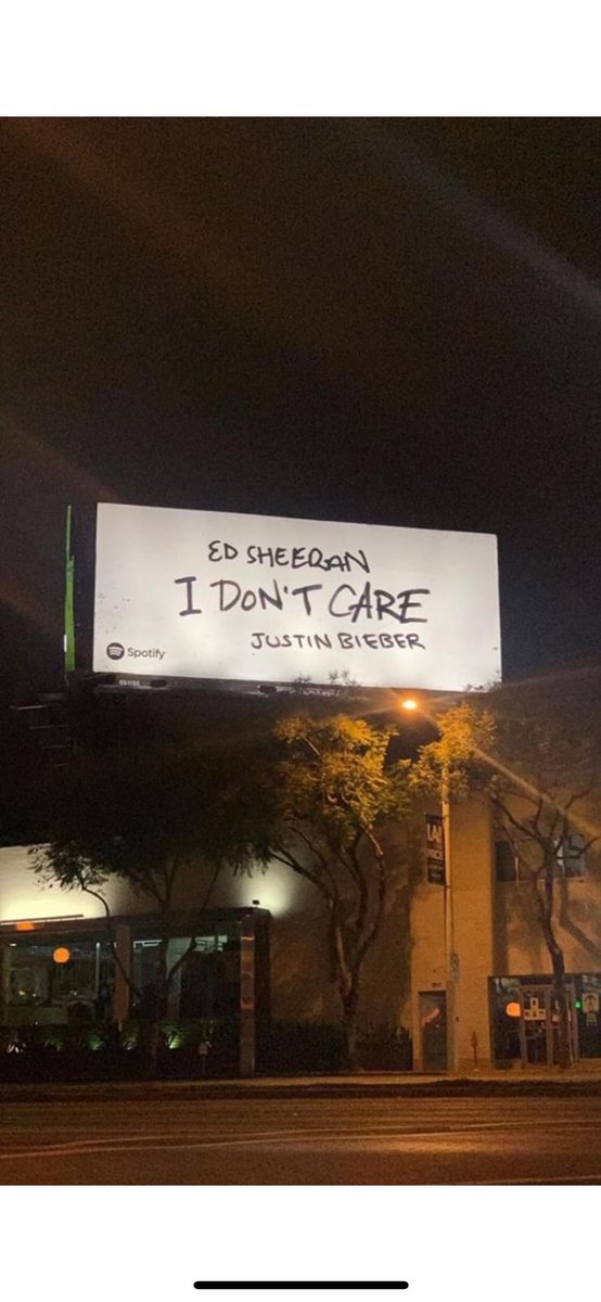 JBCrewdotcom's tweet photo. Check out this promotional billboard for Ed Sheeran and Justin Bieber's newest single in Los Angeles, California! | Photo credit: @danielquintero08 on Instagram https://t.co/X7QbkkX6Oj