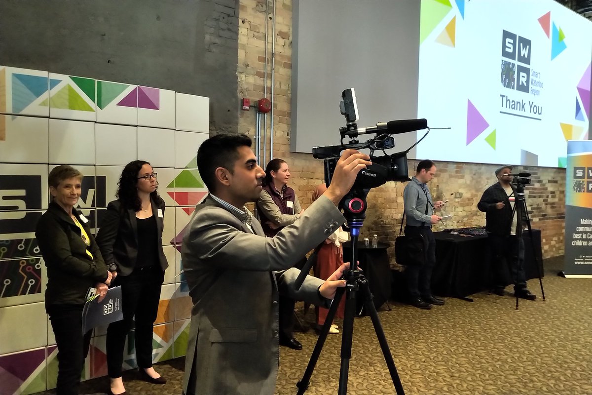 berryonline's tweet photo. Strong, local media covering days like today is a huge part of our #WRAwesome #barnraising story! Thx to all media incl. @CTVKitchener's @CTVZayn for being hear to tell our #SmartWR story. Win or lose, this proposal is a framework to benefit the future for our children & youth! https://t.co/OySjibGpco