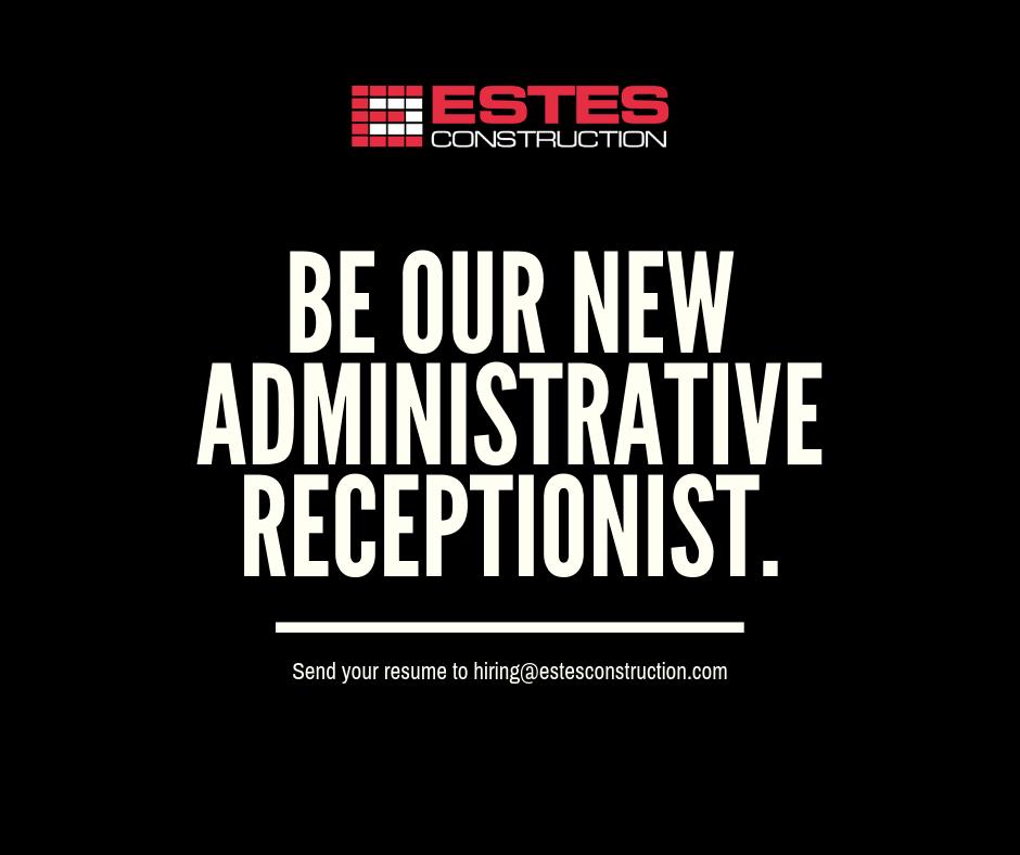 Take a look at this and other current openings here: estesconstruction.com/careers.html #hiring
