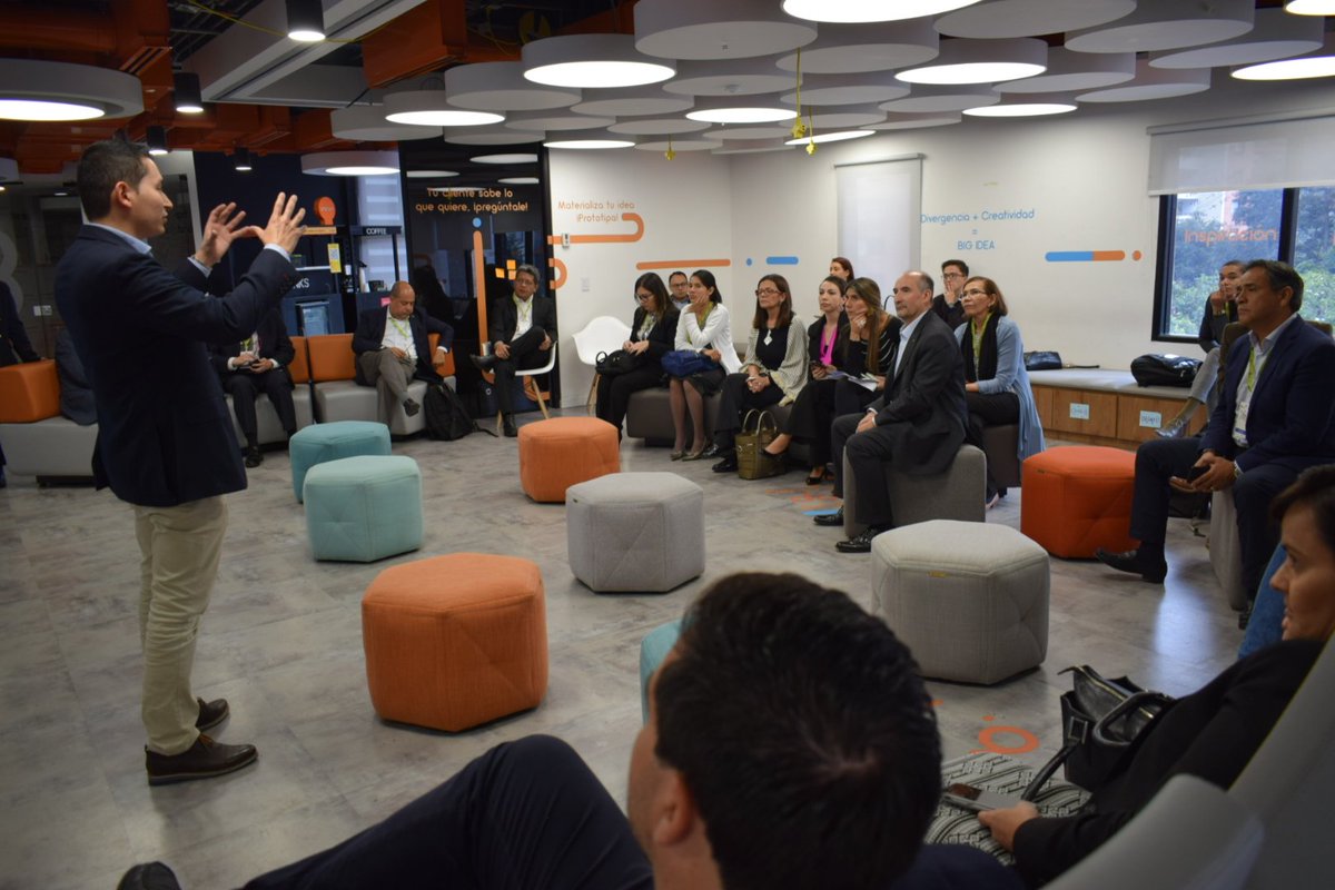 CAMACOLBOGOTA's tweet photo. #Academia: actor fundamental en los procesos de cocreción e innovación. Grupo de expertos en competitividad subnacional #GTECS conocen las áreas de trabajo de Domo i del #GrupoBolívar @Davivienda.
Anfitriones #CamacolBYC #ClusterConstrucción @camaracomerbog https://t.co/n1Gji72kJE