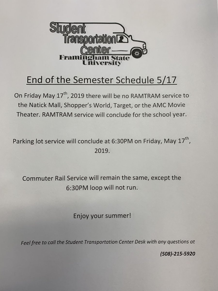 framinghamstc's tweet image. Plan accordingly! Enjoy your summer 🌞
