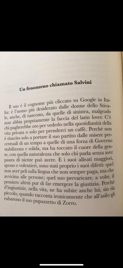 Ora ho capito il perché di tante polemiche e censure al Salone di Torino: questo su #Salvini è un libro scomodo, urticante.
