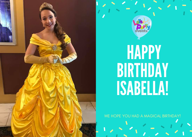 LetsPartyNJ's tweet photo. Happy Birthday to our absolutely beautiful and successful, Isabella! We hope you have a wonderful day! https://t.co/7YwXTKExk6