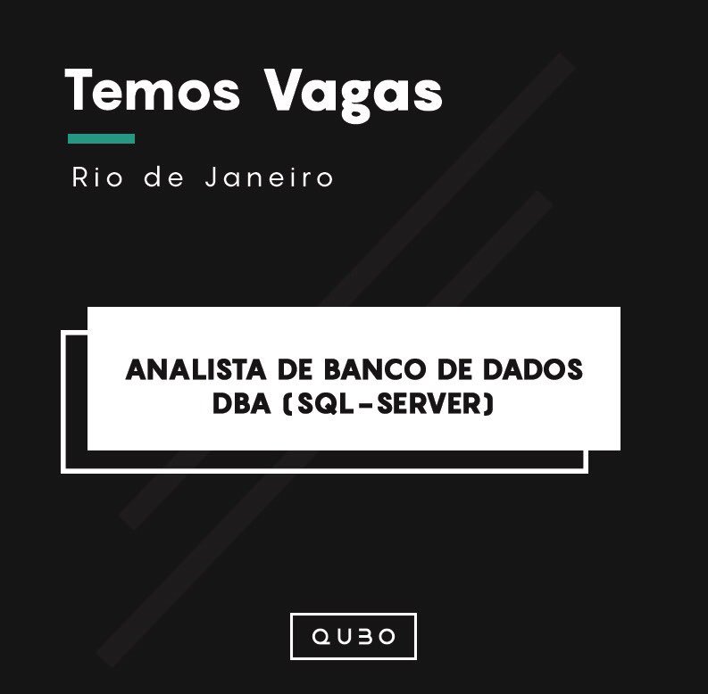 qubotec's tweet photo. A QUBO está com vagas abertas para Analista de BI no DF. Já no RJ as vagas são para Analista Programador e Analista de Banco de Dados - DBA (SQL - server). Os currículos podem ser enviados para rh@qubo.uno 
Confira mais informações em https://t.co/xmASah99Jj. https://t.co/s5VLDjx0ze