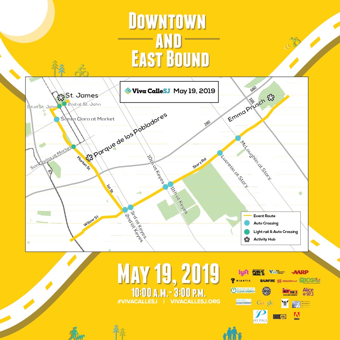 sjcleanenergy's tweet image. We hope you’re just as excited for @vivacallesj 🚲 as we are! We’ll be tabling with our friends from @SVCleanEnergy at Emma Prusch Farm Park activity hub and sharing about how we’re #PoweringOurCommunity ⚡️ See you there! 😉