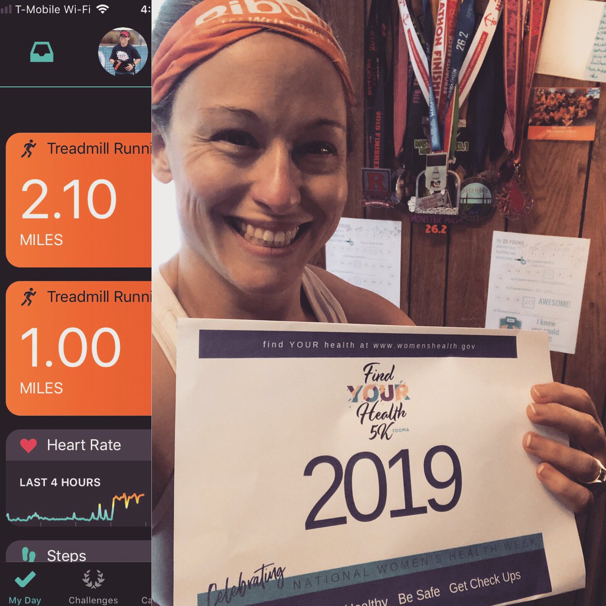 Run_BeckyRun's tweet photo. I completed the @zoomarun Find Your Health 5K today! #findyourhealth #zoomanation #bibchat #bibravepro https://t.co/8m6YsA8cyR