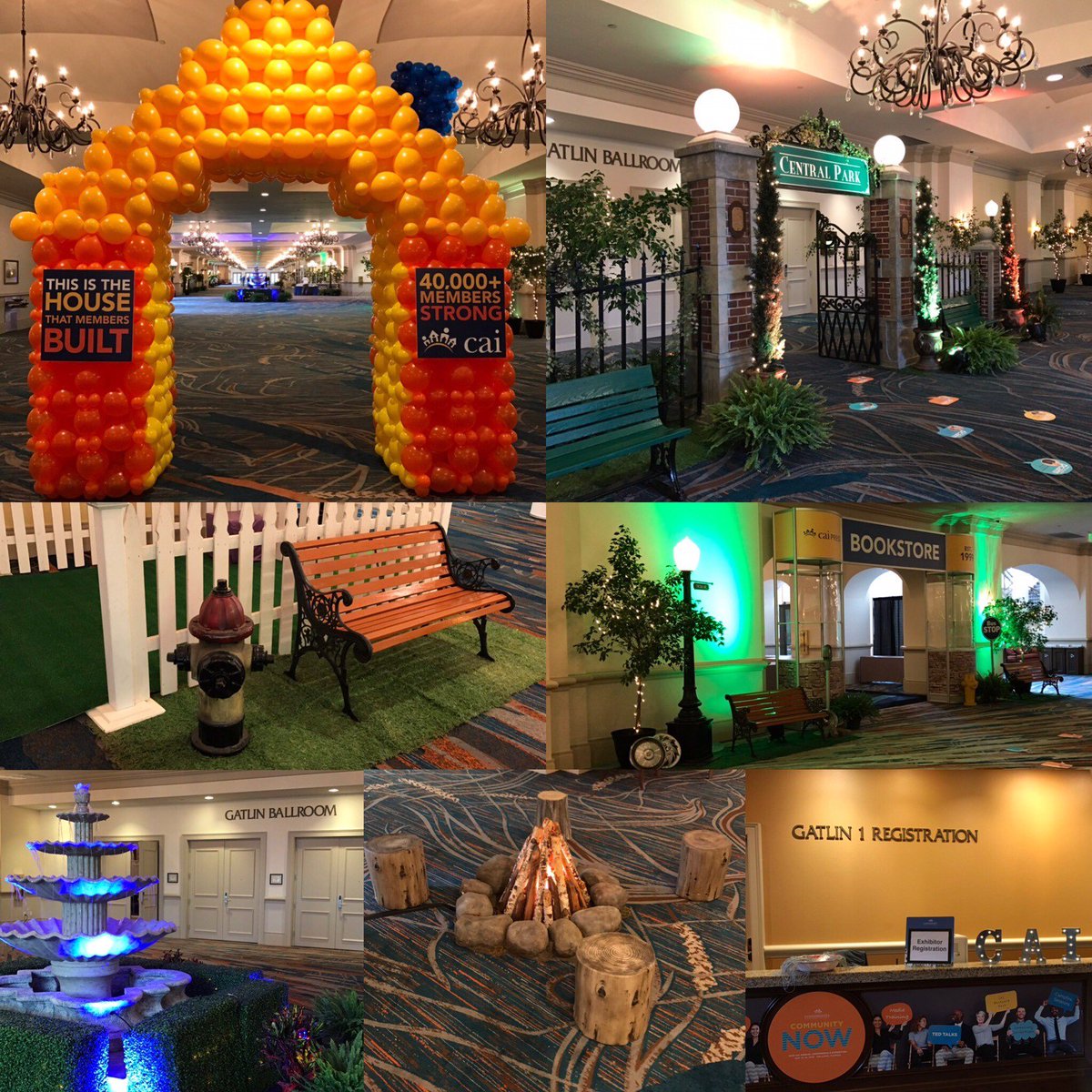 Here is a #sneakpeek of our #CAI2019 Annual Conference #setup! We are excited for the new #campfire sessions, #CAIpress #bookstore, General Session, #puppypetting and more. #seeyouthere #CommunityNow