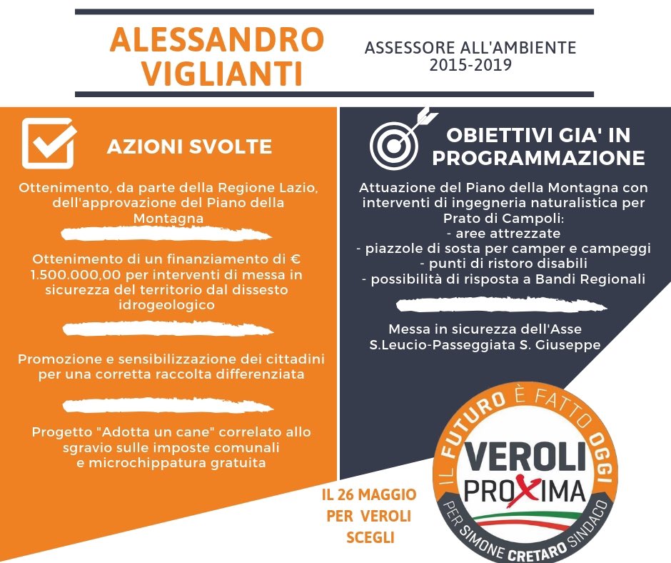veroliproxima's tweet photo. La concretezza dei nostri candidati, già amministratori #VeroliProxima #veroli #ciociaria #elezioni2019 #iostoconsimonecretaro #ele2019 https://t.co/lYpytxmOkL