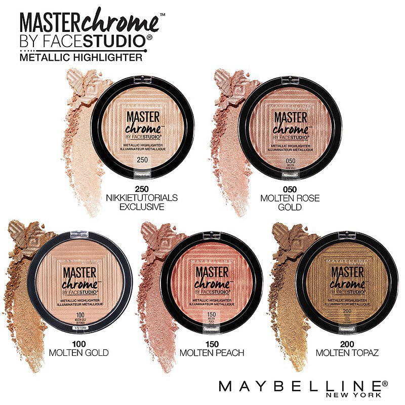 I’m sure you’ve used these by now but the  @Maybelline master chrome highlighters SCHMACK!They have a few shades and they’re all beautiful. Would definitely recommend especially becuase they’re $10