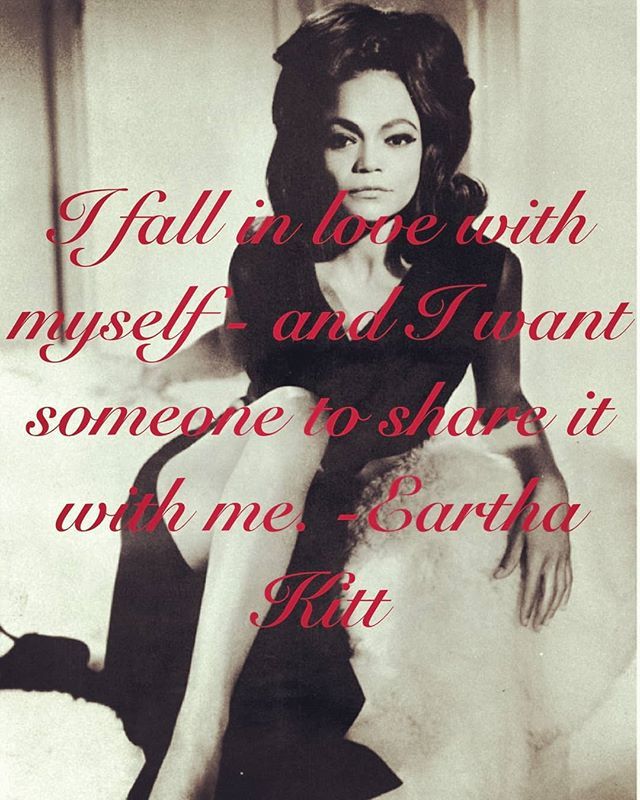 #realtalktuesday 
The incomparable Ms Eartha Kitt's wisdom is #givingmelife to begin my week!
We should definitely fall in love with ourselves daily. And if someone comes along and follows suit all the better!!!
#loveyourselfdaily
#takethejourney
#ancest… bit.ly/2WIoYGh