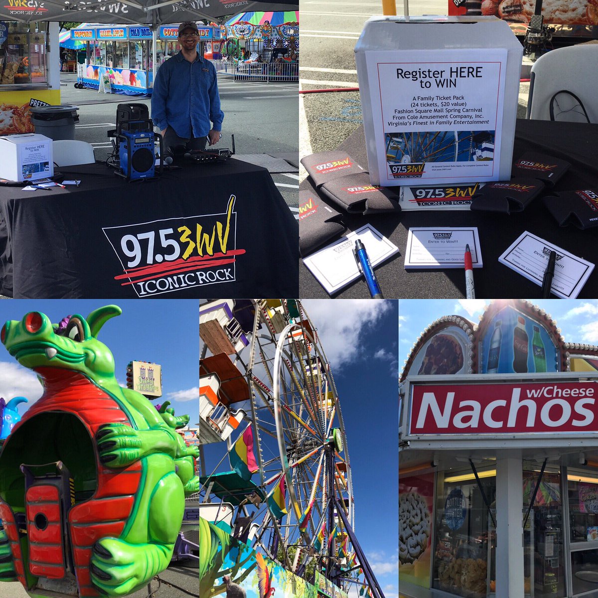 97 5 3wv On Twitter Come One Come All It S Spring Carnival Time At Fashion Square Mall 22 Rides And Attractions For All Ages Plus Food Games And Highway John We Ll Be Broadcasting