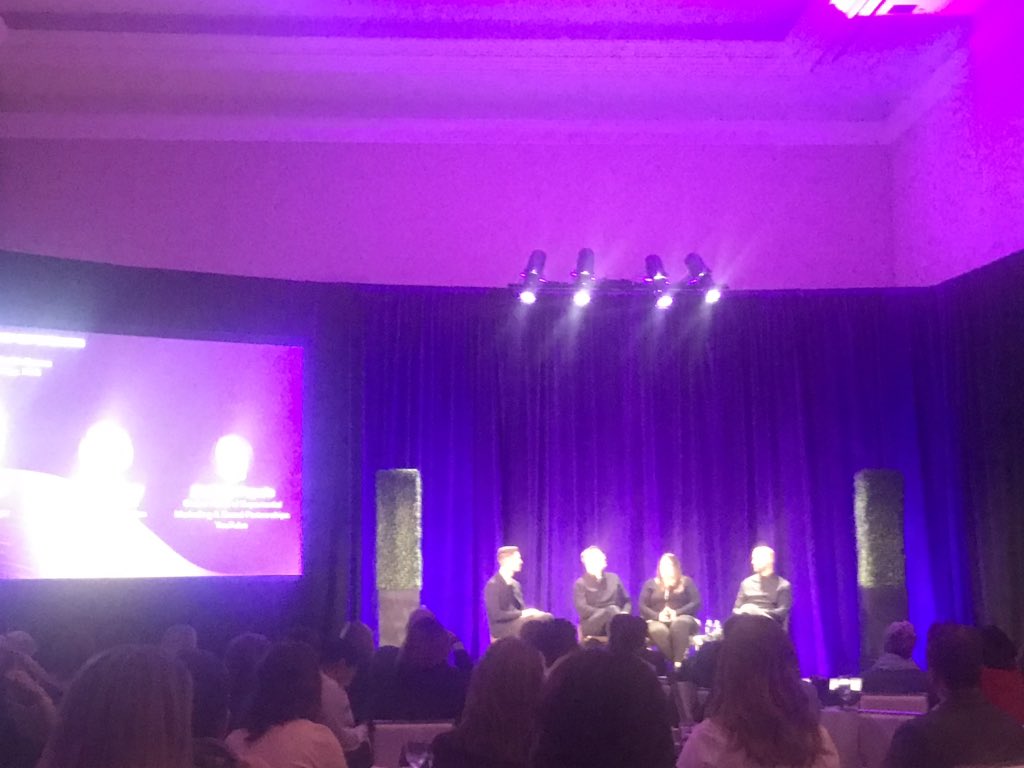 HeatherHDoran's tweet photo. Interesting panel discussion today on storytelling through experiences with @GeneralMills @IBM @YouTube #ExecForumEMS https://t.co/zsLKxh8N2M