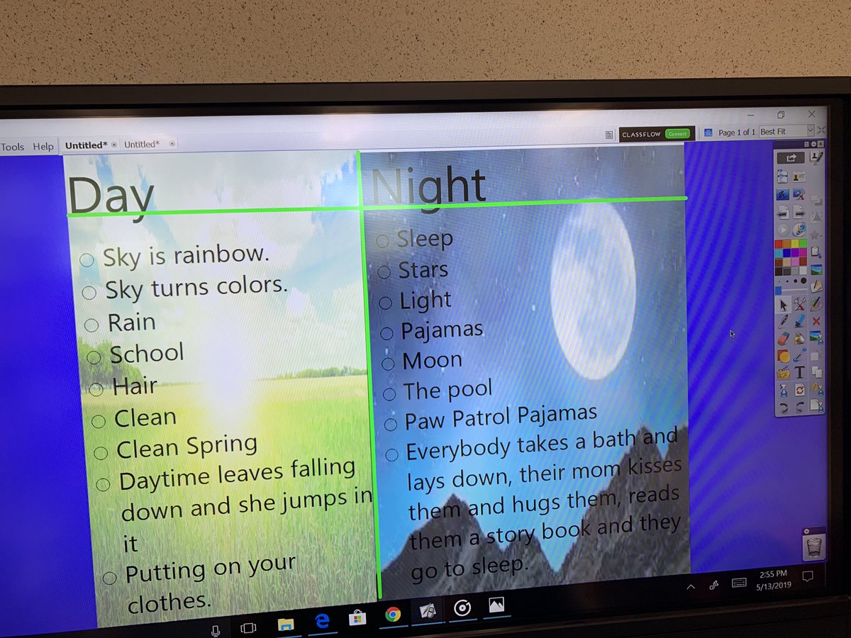 LatCrosbie's tweet photo. #Tchart #brainstorming. Things we do night and day. @LearnPromethean @Promethean https://t.co/tnWo5IjeyK