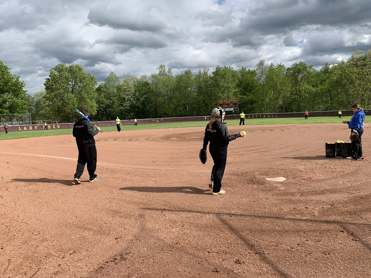 Who’s ready for the first playoff game tomorrow vs Olsh @ South Fayette!? I know I am!!🐺😈🥎