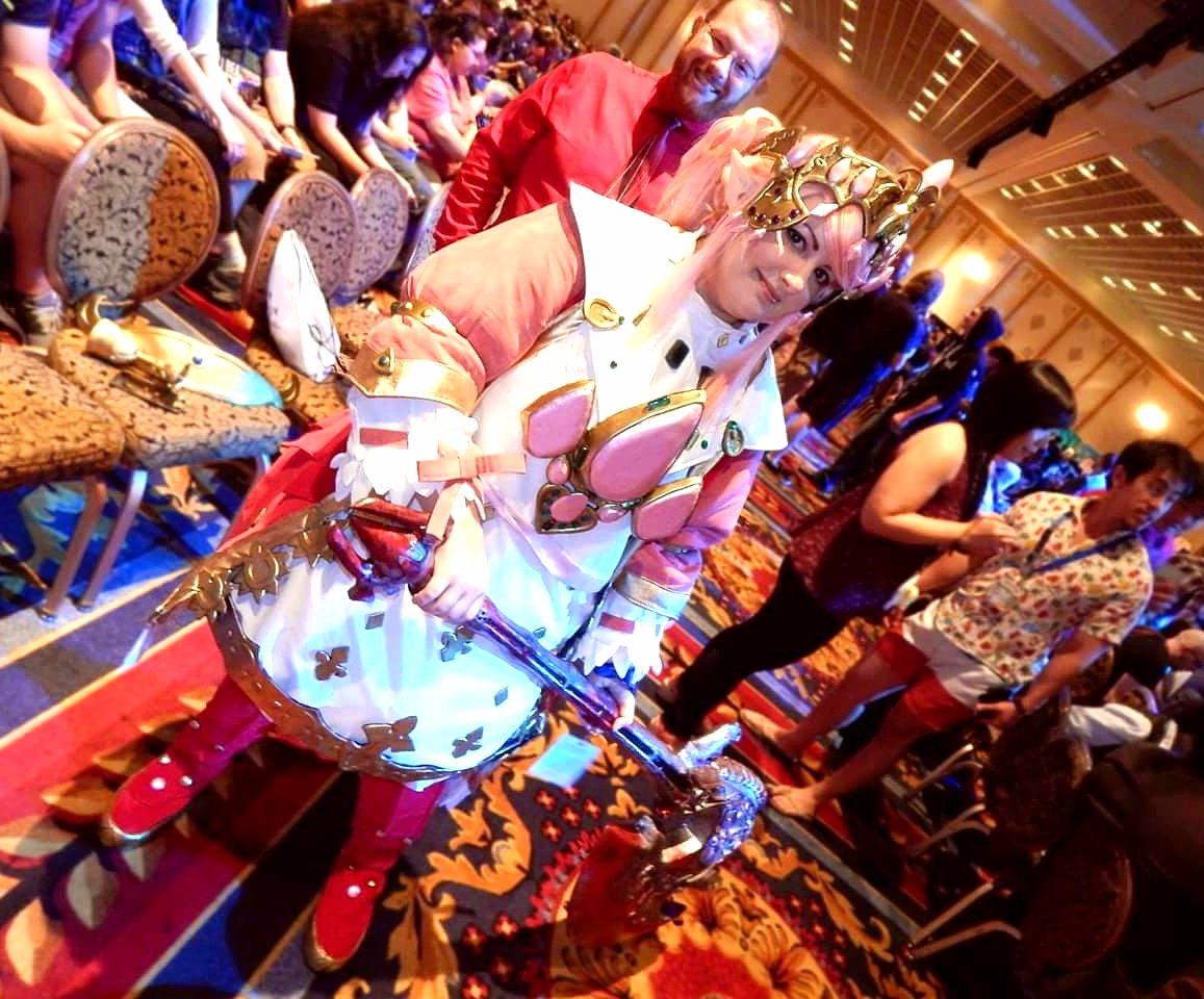 ChiefyCreates's tweet photo. I was going through old cosplay photos and found one of me as Nanamo wielding an axe.🤣 I love this costume so much but man does it need to be reworked.

#finalfantasycosplay #finalfantasyxivcosplay #finalfantasyxiv #nanamocosplay #lalafell #lalafellcosplay #fanfest2016 https://t.co/wDtZl5Hl5g