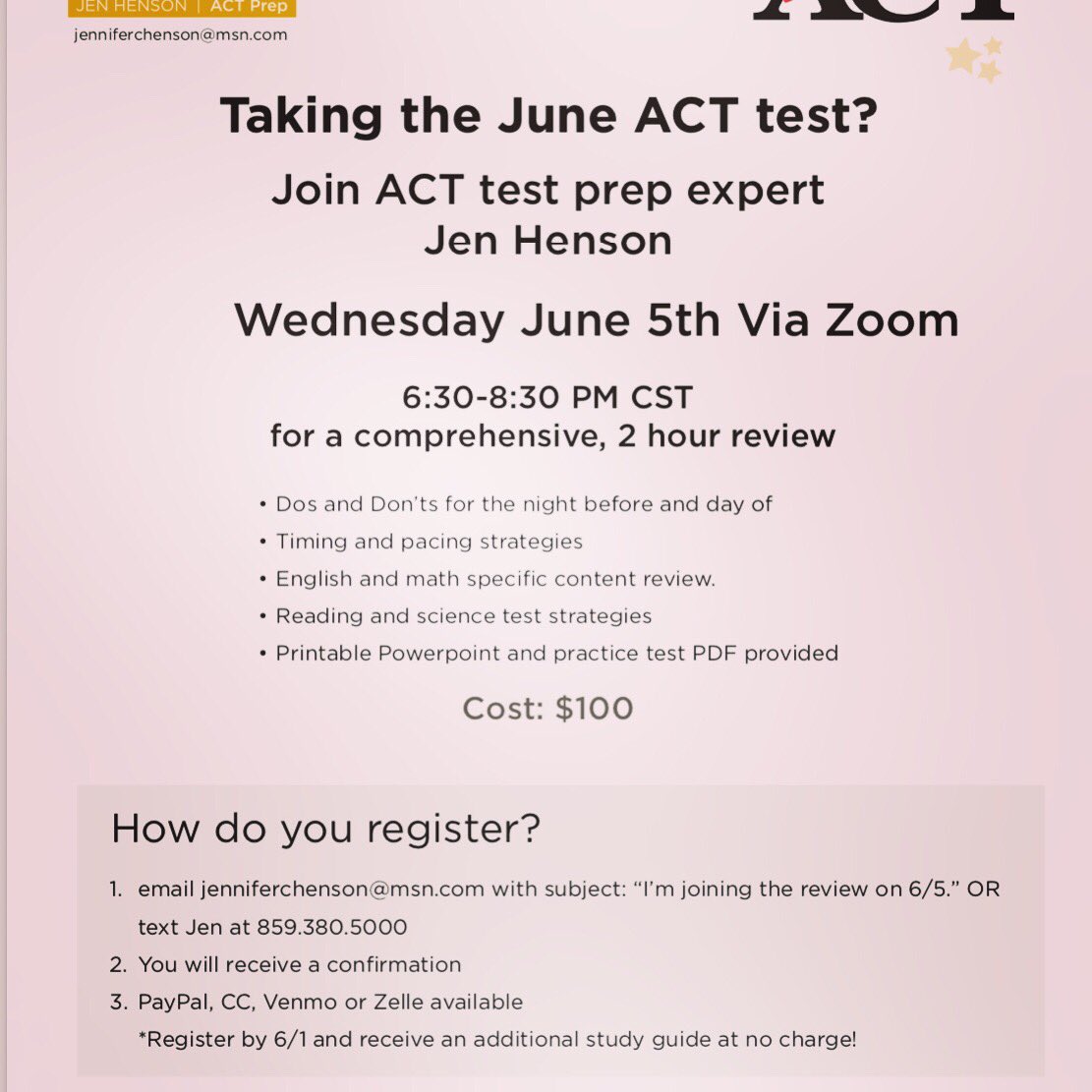 Jen_ACT_Prep's tweet photo. If you’re collecting offers, you better be worried about collecting ACT points too! #ACT #Testscoresmatter https://t.co/0HXLLNjvGZ