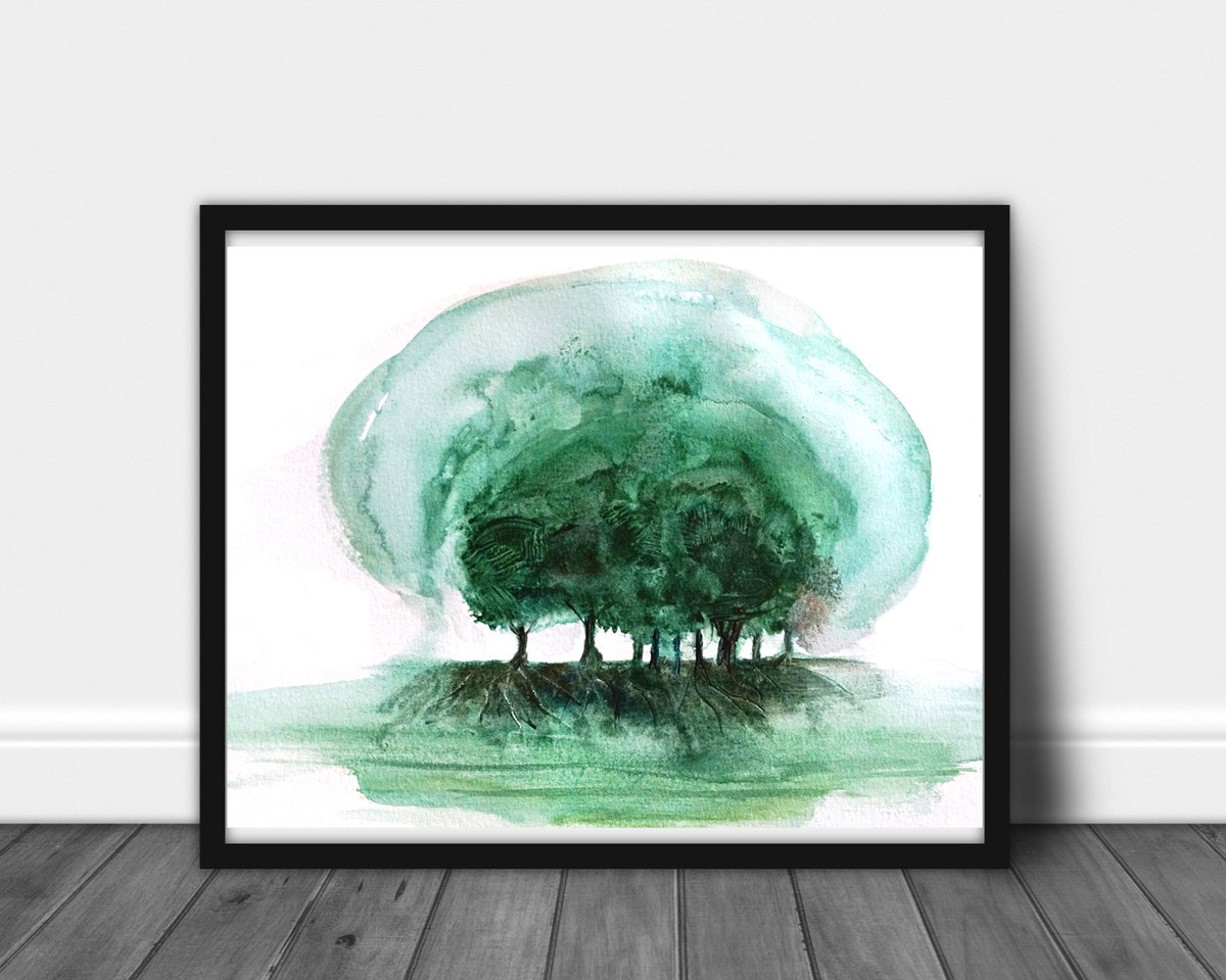 pix Nature Minimalist Watercolor Painting twitter
