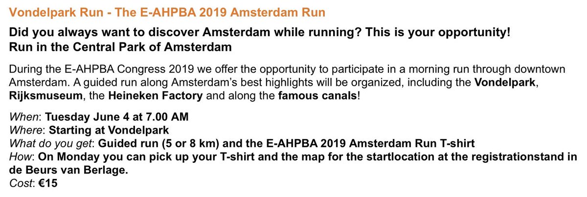 Marc Besselink (@marcbesselink) on Twitter photo Register now for the EAHPBA 2019 Amsterdam Run! Discover Amsterdam’s highlights running 🏃 in the morning sun(!?) 🏃♀️ e-ahpba2019.com/ehome/eahpba20… <a href="/EAHPBA/">E-AHPBA</a> <a href="/IHPBA/">IHPBA</a> <a href="/Abuhilal9Abu/">Mohamed Abu Hilal</a> <a href="/StijnvanRoessel/">Stijn van Roessel</a> <a href="/EurPancClub/">EPC-Europ Pancr Club</a> <a href="/PancreasVerona/">Pancreas Verona</a> <a href="/DPCG_official/">DPCG</a> Register now for the EAHPBA 2019 Amsterdam Run! Discover Amsterdam’s highlights running 🏃 in the morning sun(!?) 🏃♀️ e-ahpba2019.com/ehome/eahpba20… <a href="/EAHPBA/">E-AHPBA</a> <a href="/IHPBA/">IHPBA</a> <a href="/Abuhilal9Abu/">Mohamed Abu Hilal</a> <a href="/StijnvanRoessel/">Stijn van Roessel</a> <a href="/EurPancClub/">EPC-Europ Pancr Club</a> <a href="/PancreasVerona/">Pancreas Verona</a> <a href="/DPCG_official/">DPCG</a>