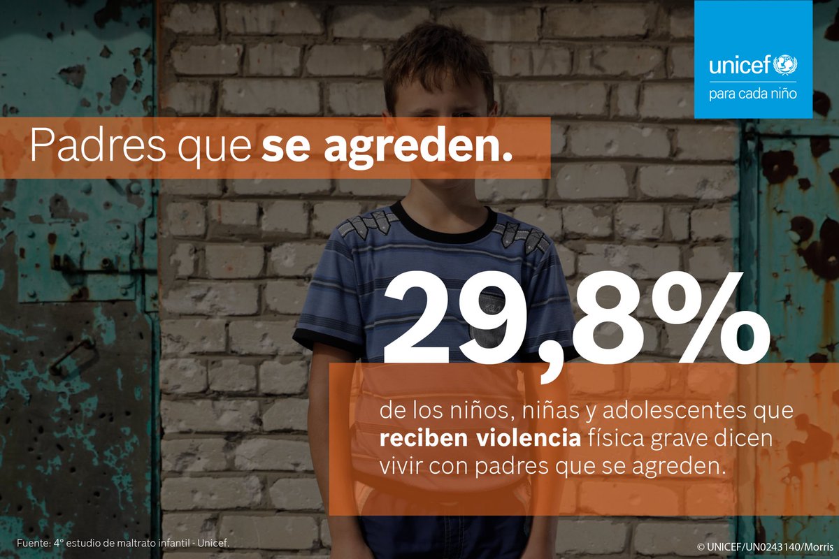 UnicefChile's tweet photo. 👆🏻Hay situaciones del entorno escolar y familiar de los niños y niñas que generan mayor probabilidad de que sean víctimas de violencia física grave. Aquí te explicamos algunos de ellos 👉🏻
Infórmate: https://t.co/C6hFNn28si
#FinAlMaltrato #ENDViolence https://t.co/egm5Ipl81J